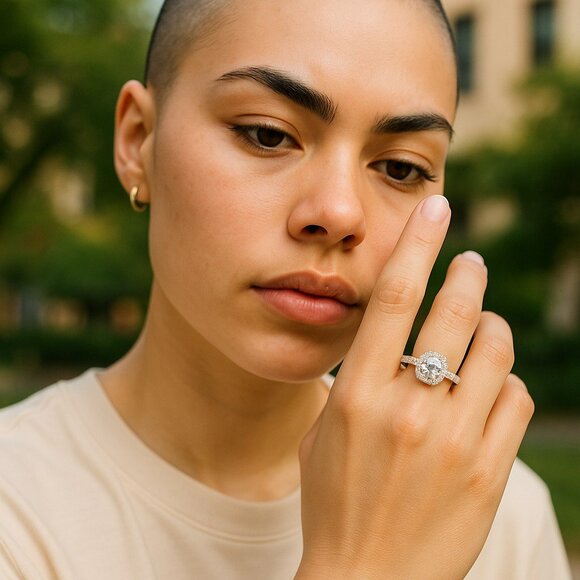 Cubic Zirconia Ring - Picture 1 of 6